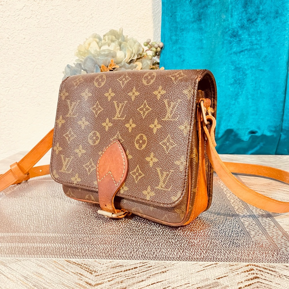 Louis Vuitton Monogram Crossbody Bag Brown Tan - Picture 4 of 14